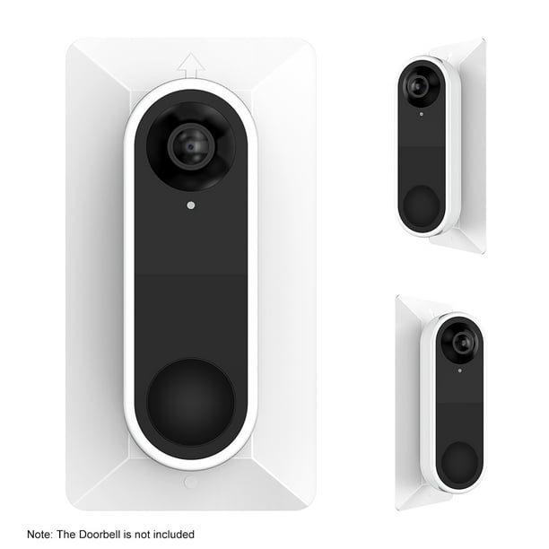 Wall Plate L35/°//R35 /° Wedge for Arlo Video Doorbell Plastic Material Adjustment Mounting Wall plate Wedge Kit Koroao L35/°//R35 /° Angle mount for Arlo Video Doorbell Black